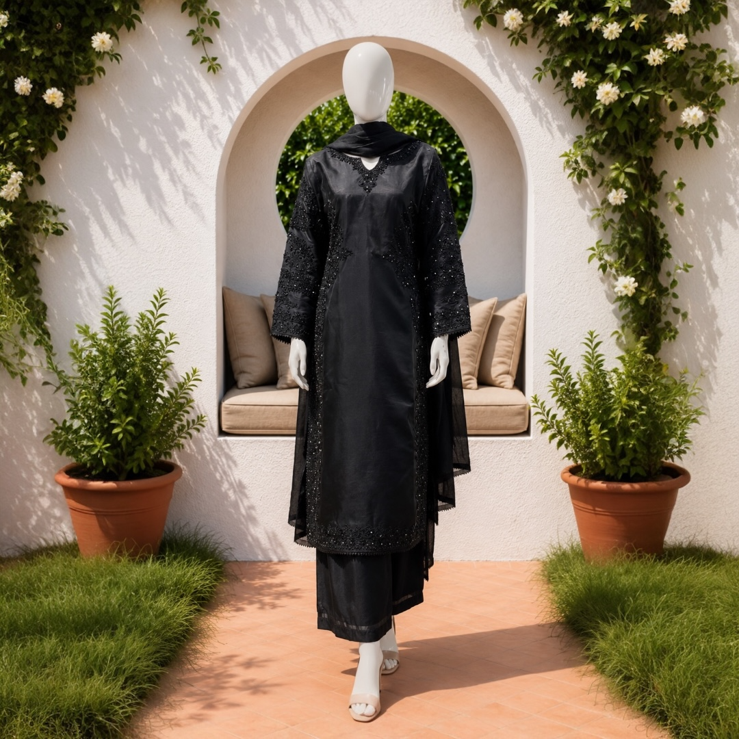 Modern Party Wear Women 3 Piece Suit