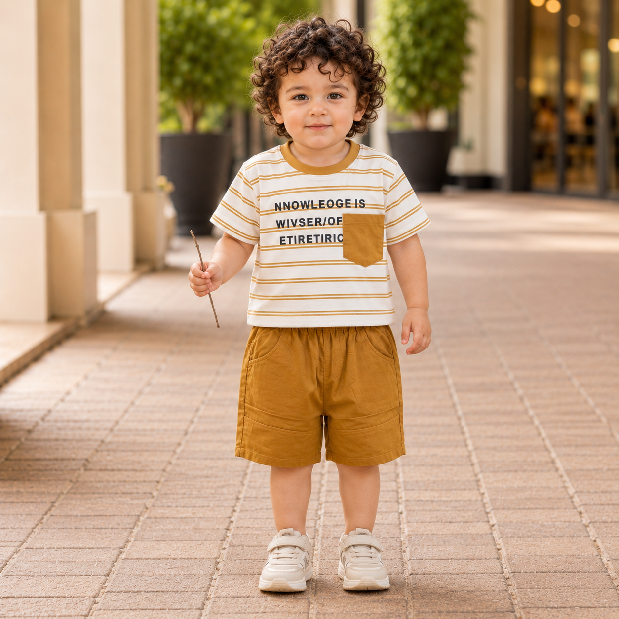 Fashionable Baby Boy Nicker Dress Set