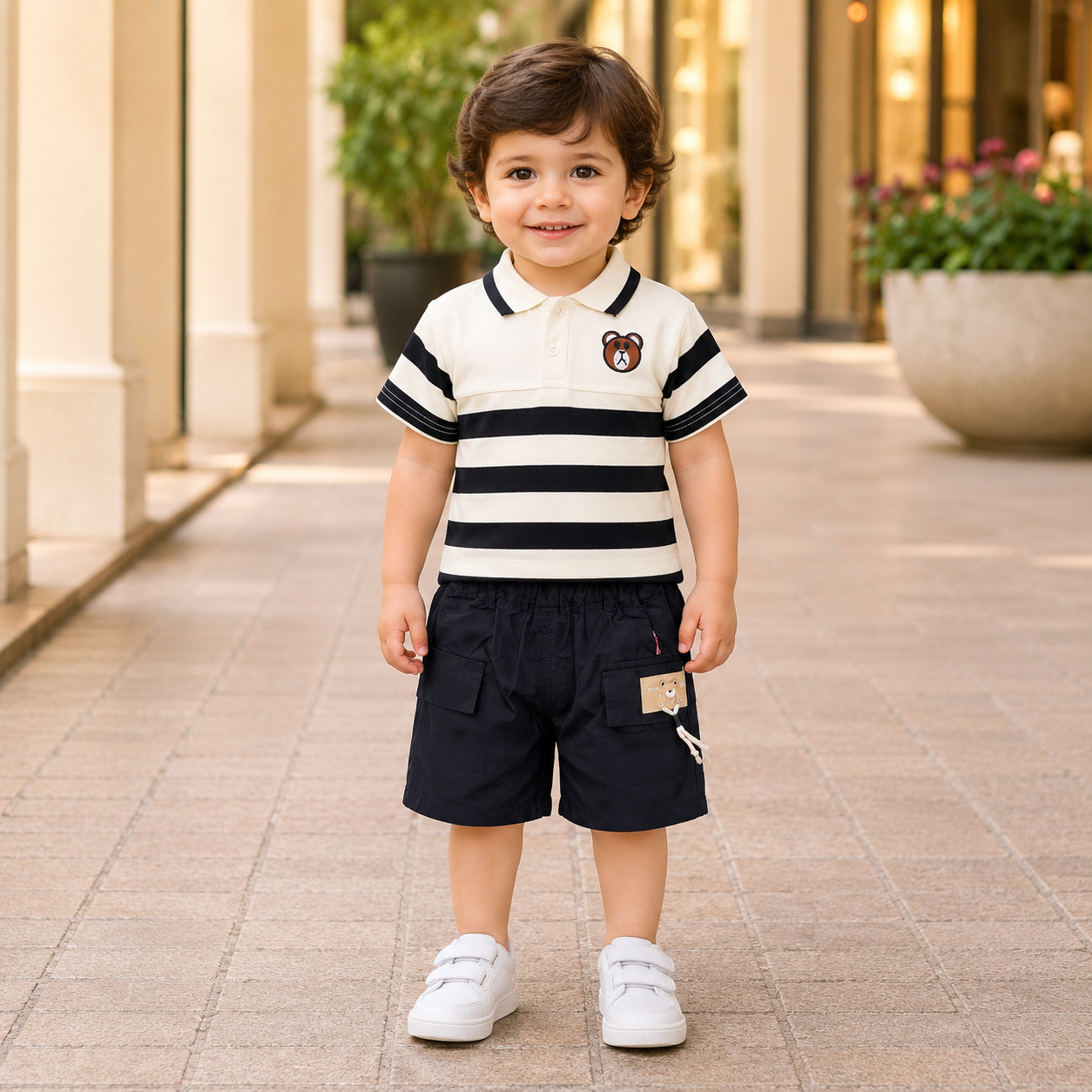 Comfortable Baby Boy Nicker Shirt Set