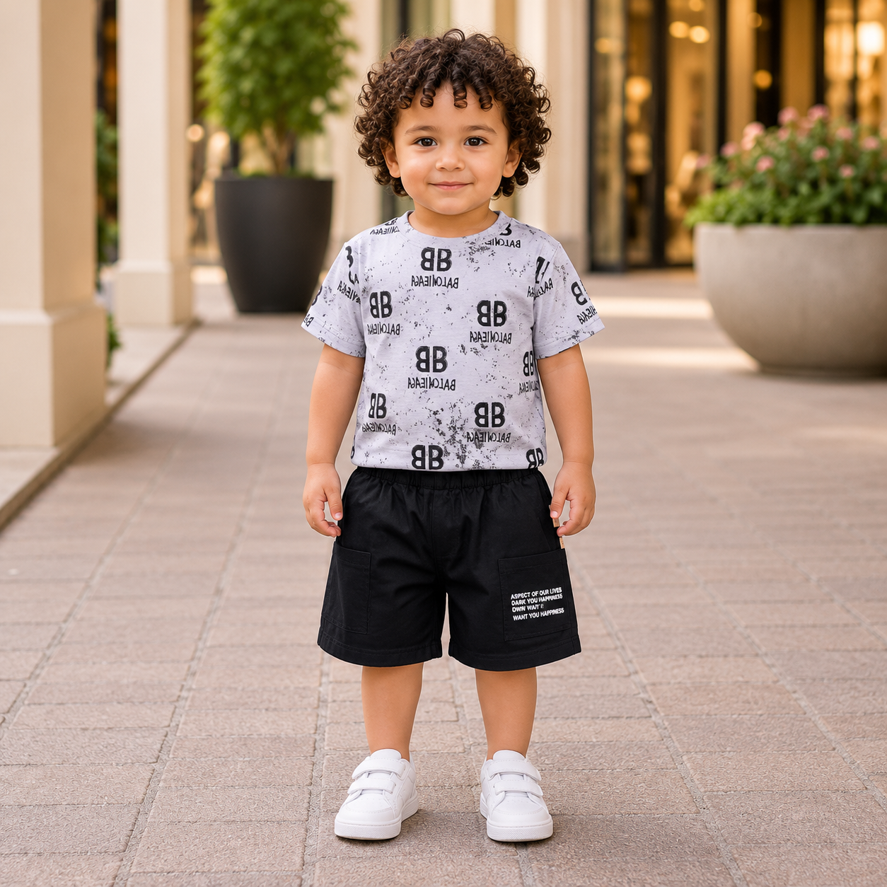 Trendy Baby Boy Shirt & Nicker Set