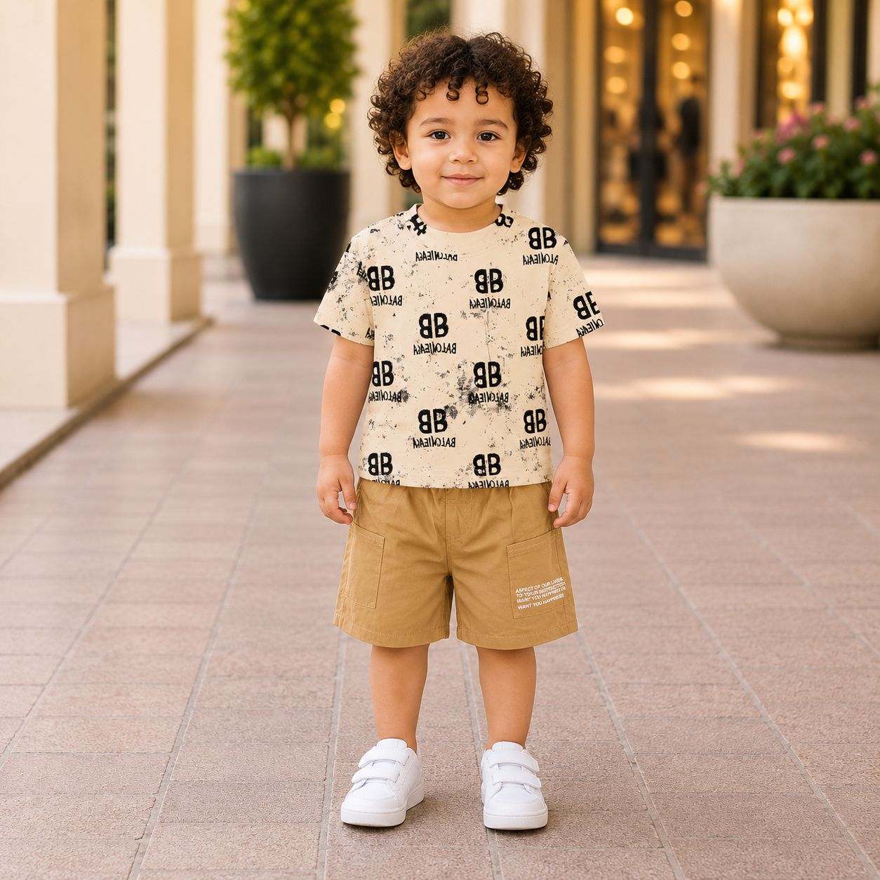 Trendy Baby Boy Shirt & Nicker Set