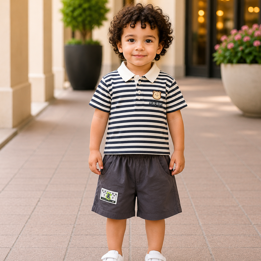 Stylish Baby Boy Nicker Shirt Set