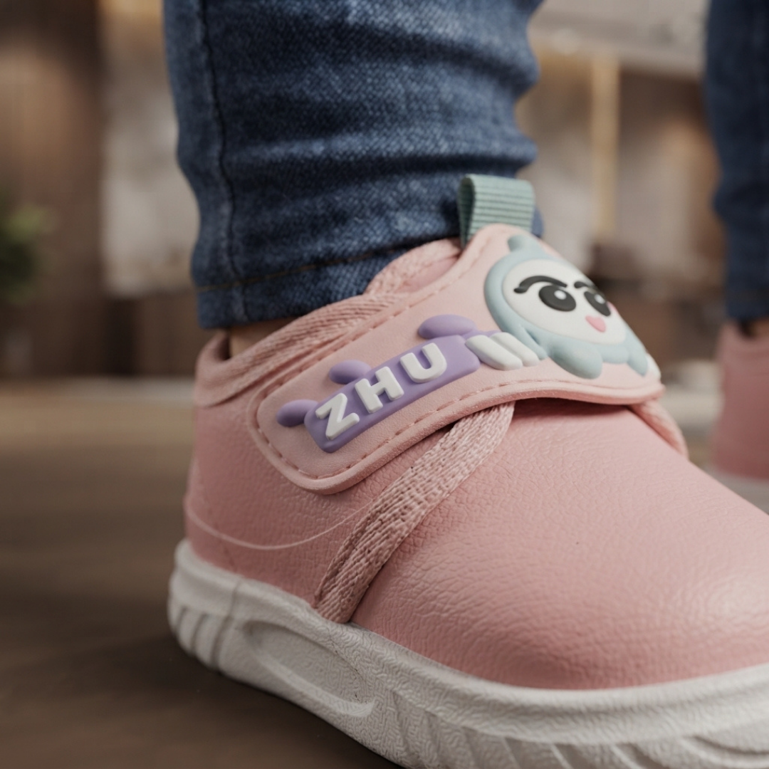 Kids’ Casual Pink Slip-On Shoes – Lightweight Comfort Sneakers
