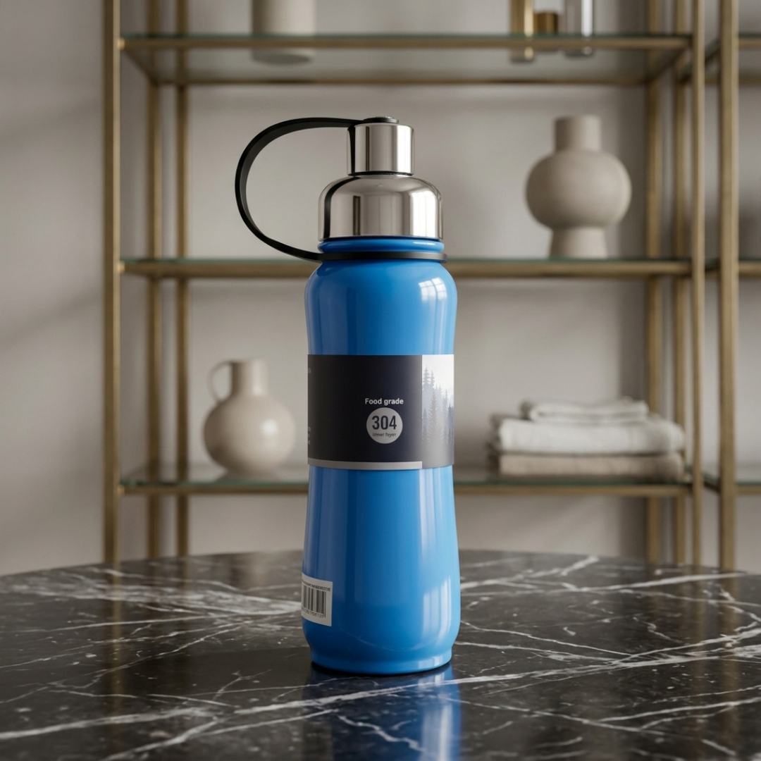 Homeatic Leisure & Sports Cup – Premium Blue Stainless Steel Water Bottle