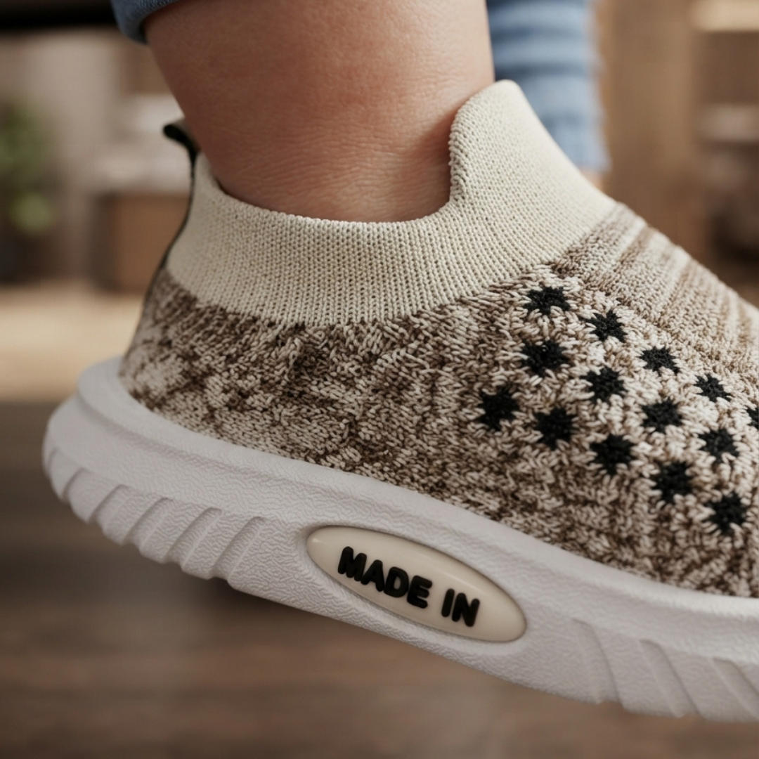 Men’s Casual Knitted Slip-On Sneakers – Premium Comfort Walking Shoes