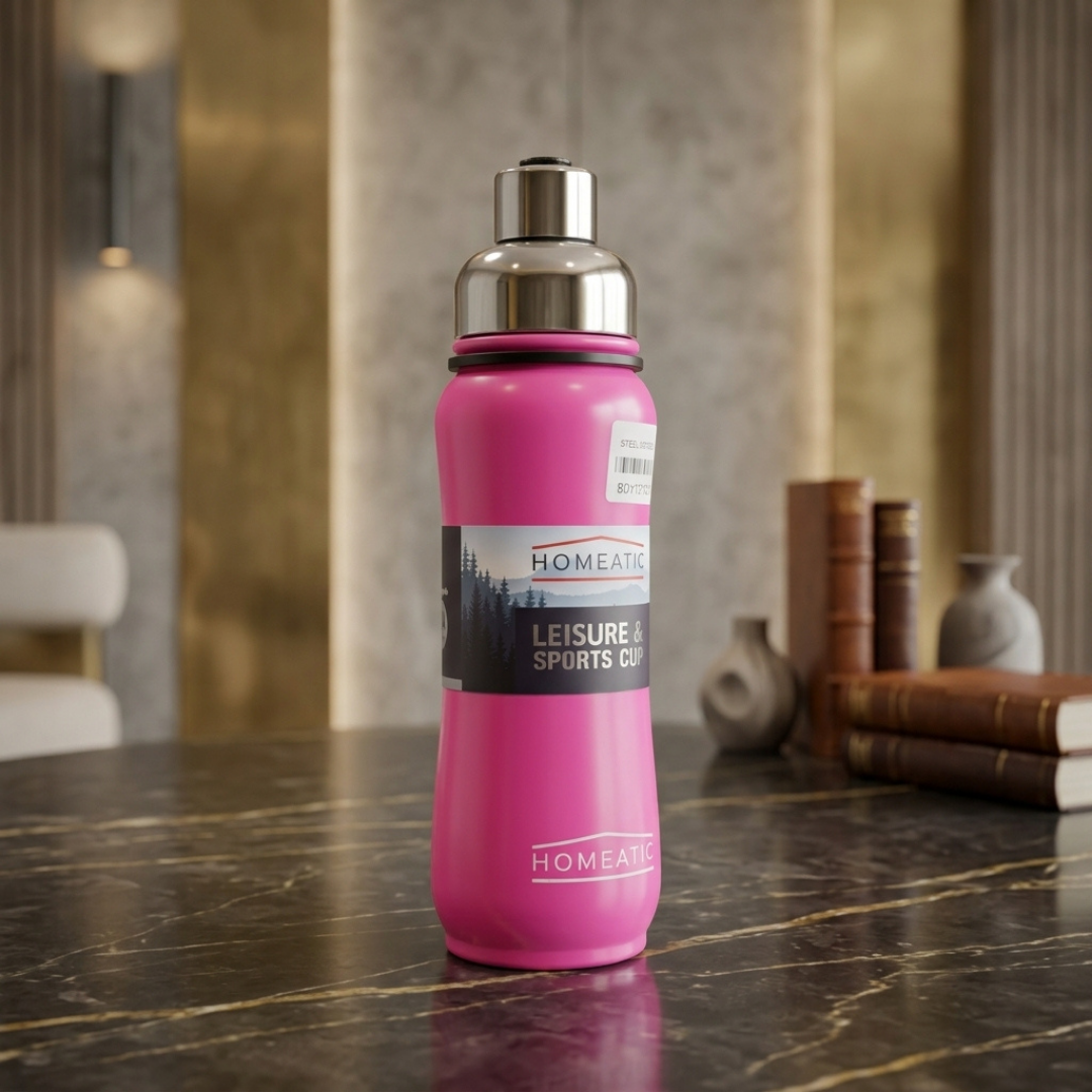 Premium Pink Sports Water Bottle | Stylish & Durable Hydration Bottle for Gym, Travel & Daily Use