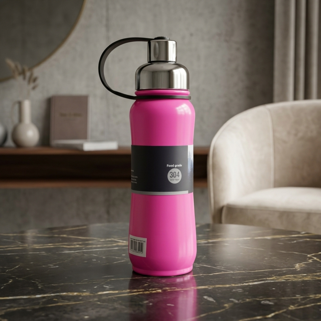 Premium Pink Sports Water Bottle | Stylish & Durable Hydration Bottle for Gym, Travel & Daily Use