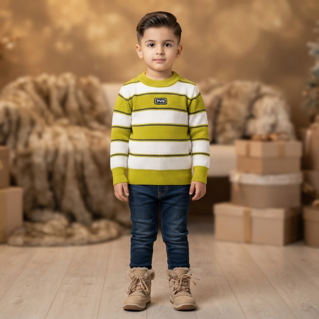 Boys Premium Knitted Sweater – Winter Collection
