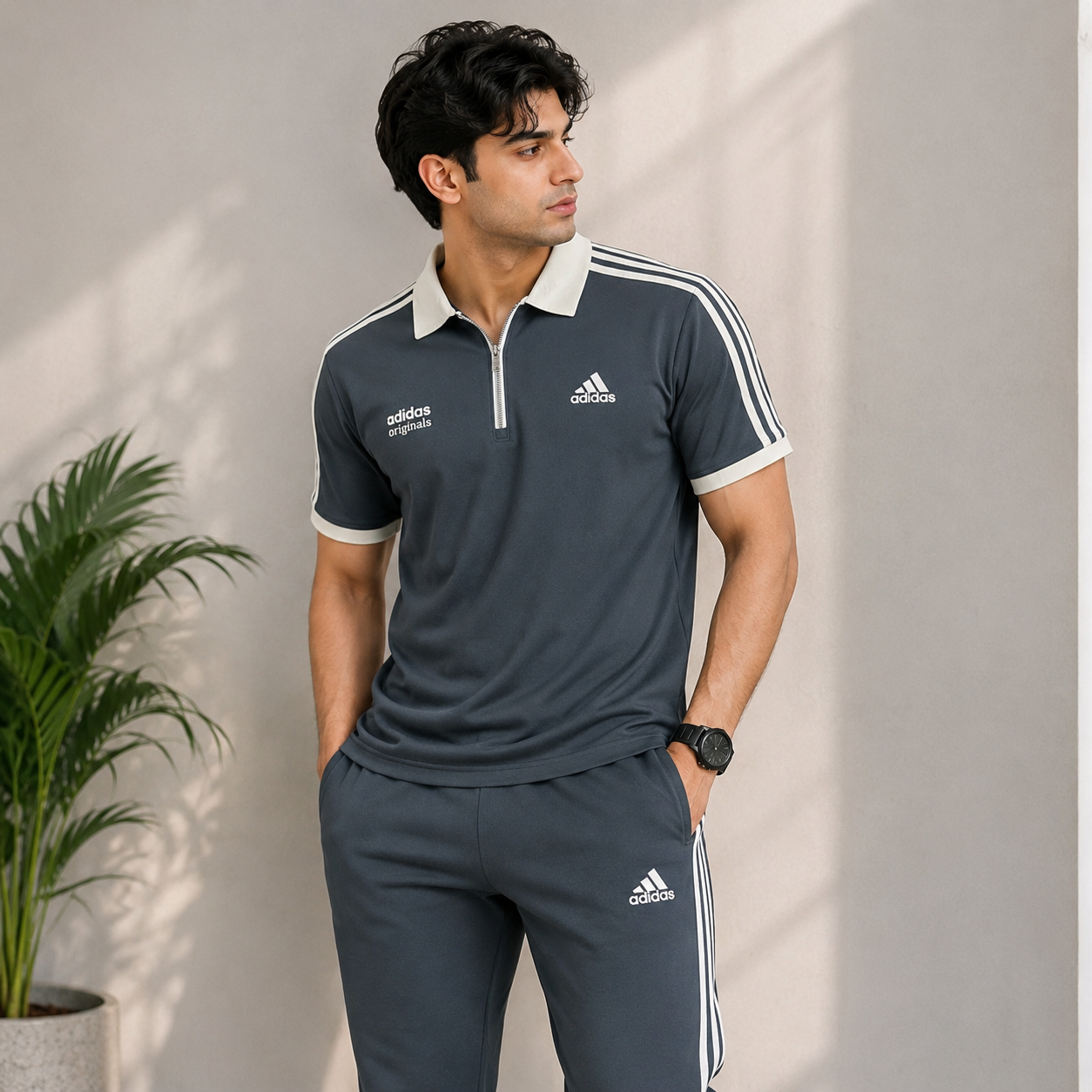 Men's Full Sleeve Adidas Tracksuit – Premium Casual Sportswear