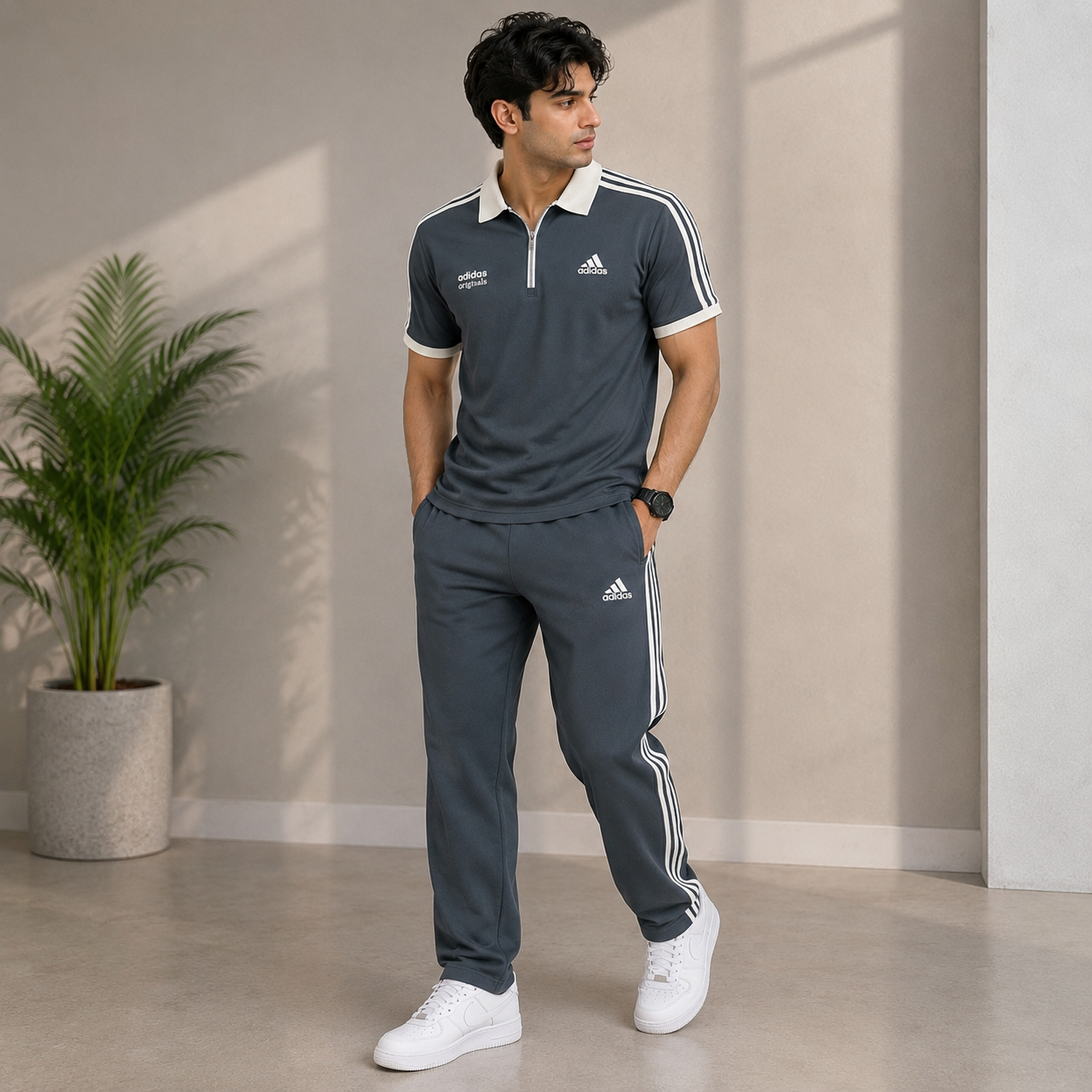 Men's Full Sleeve Adidas Tracksuit – Premium Casual Sportswear