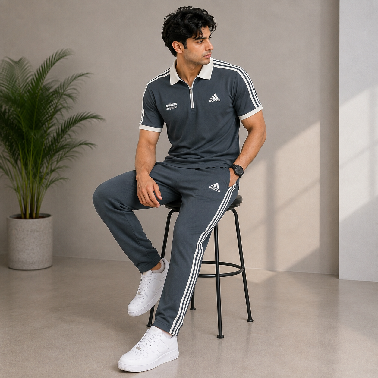 Men's Full Sleeve Adidas Tracksuit – Premium Casual Sportswear