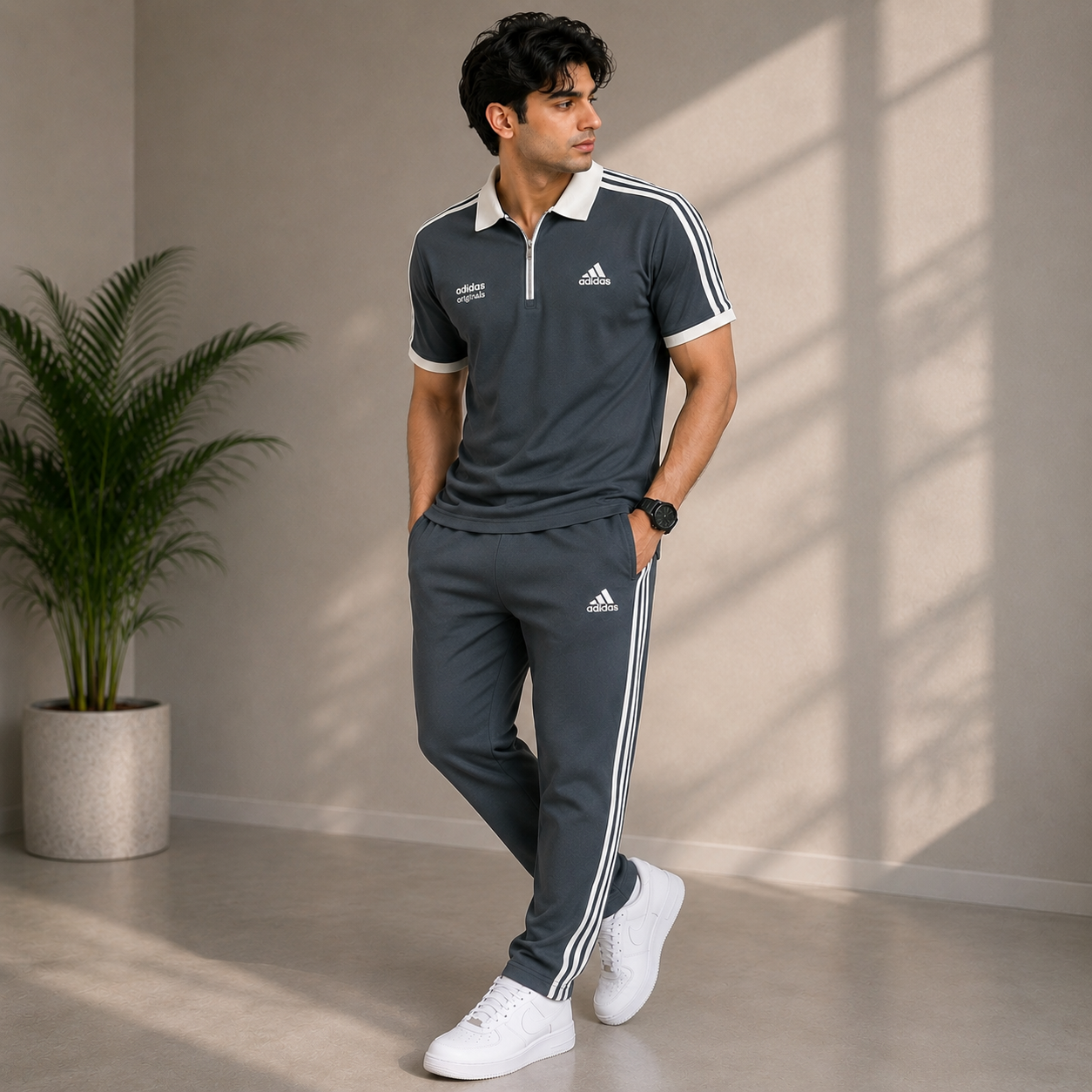 Men's Full Sleeve Adidas Tracksuit – Premium Casual Sportswear