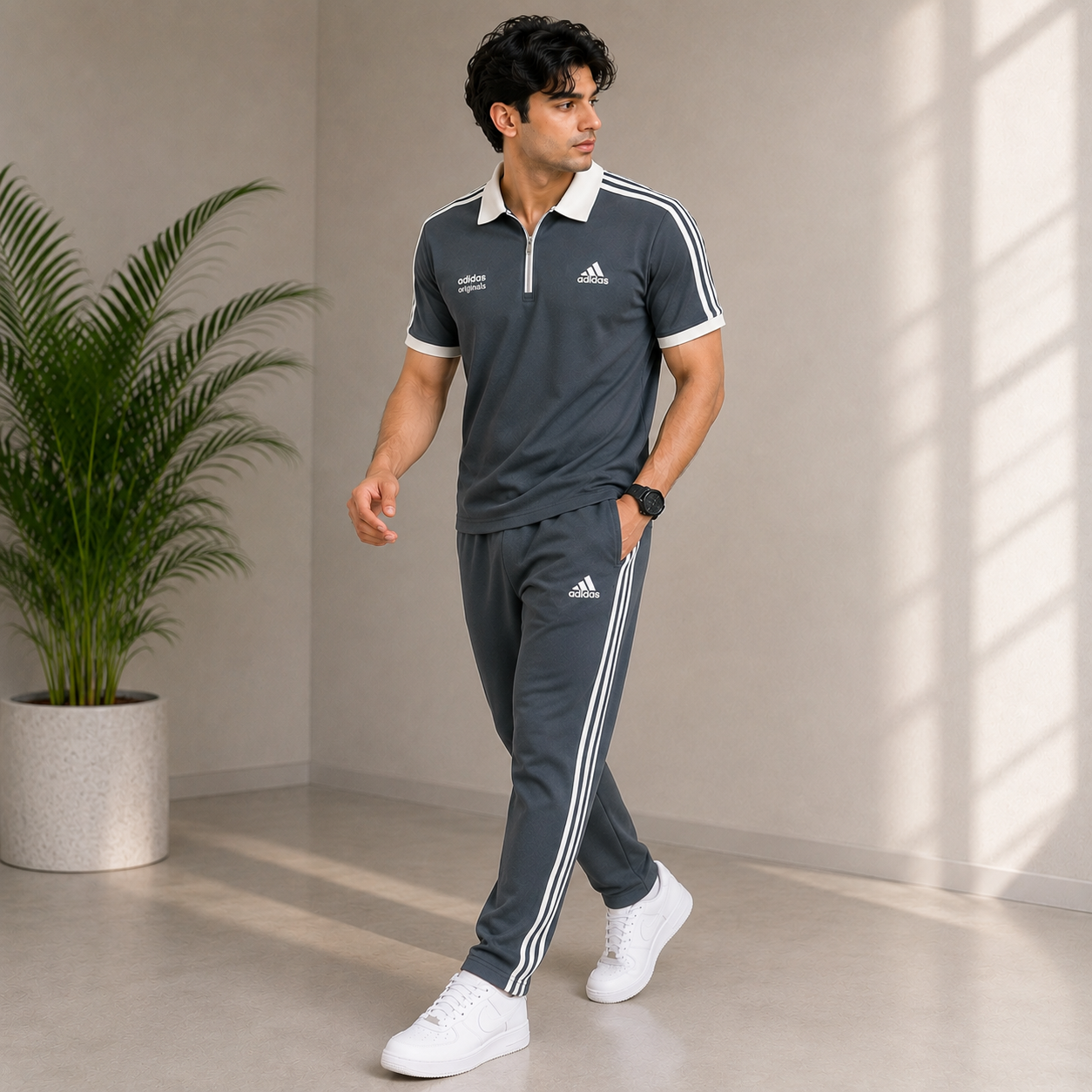Men's Full Sleeve Adidas Tracksuit – Premium Casual Sportswear