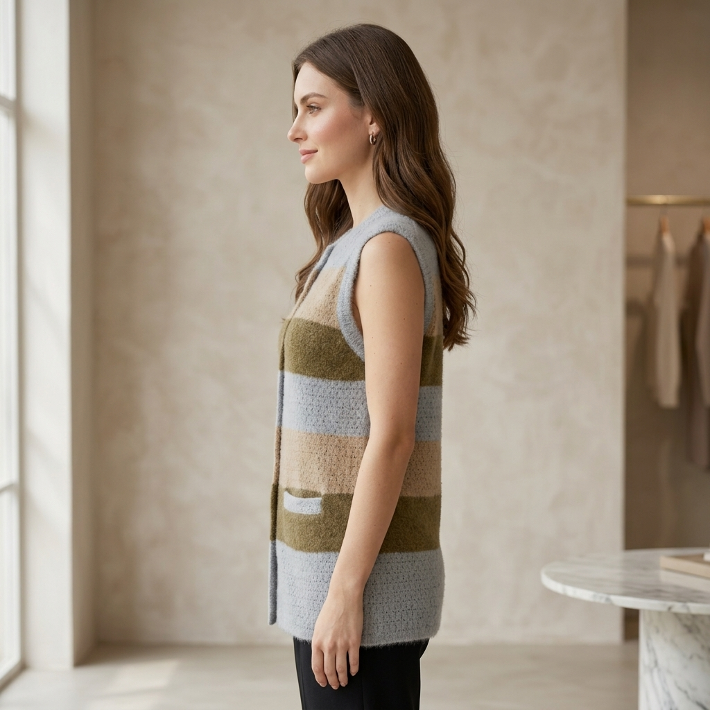 Premium Women’s Winter Sleeveless Knit Vest | Elegant Woolen Fashion