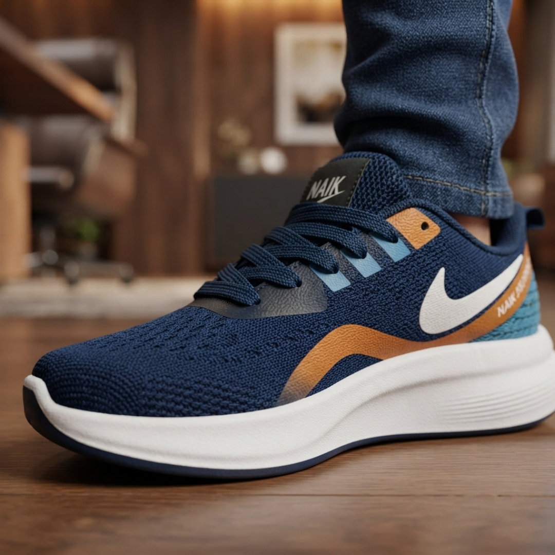 Boys Navy Blue Stylish Sneakers – Comfortable, Lightweight & Trendy Shoes for Boys