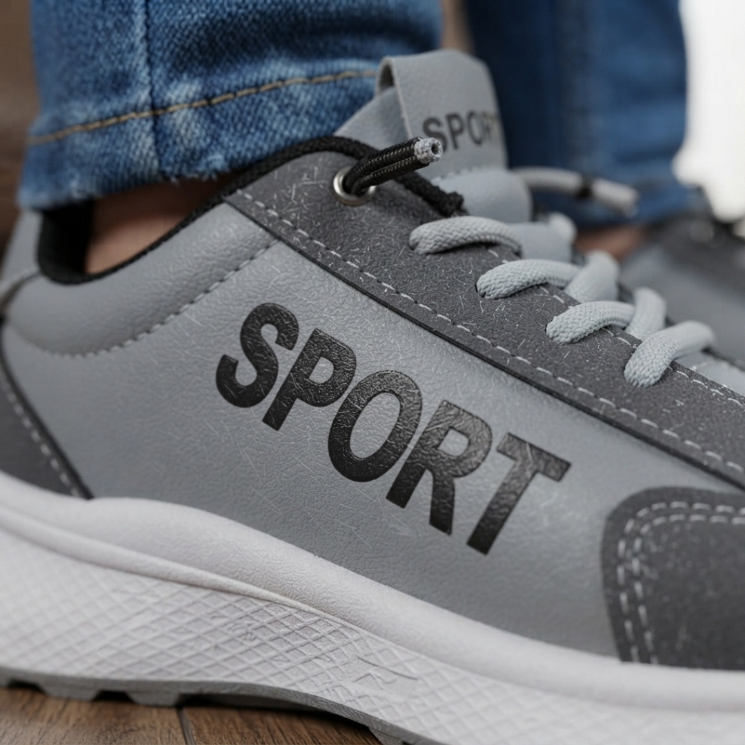 Boys Grey Stylish Sneakers – Comfortable, Lightweight & Trendy Sports Shoes for Boys