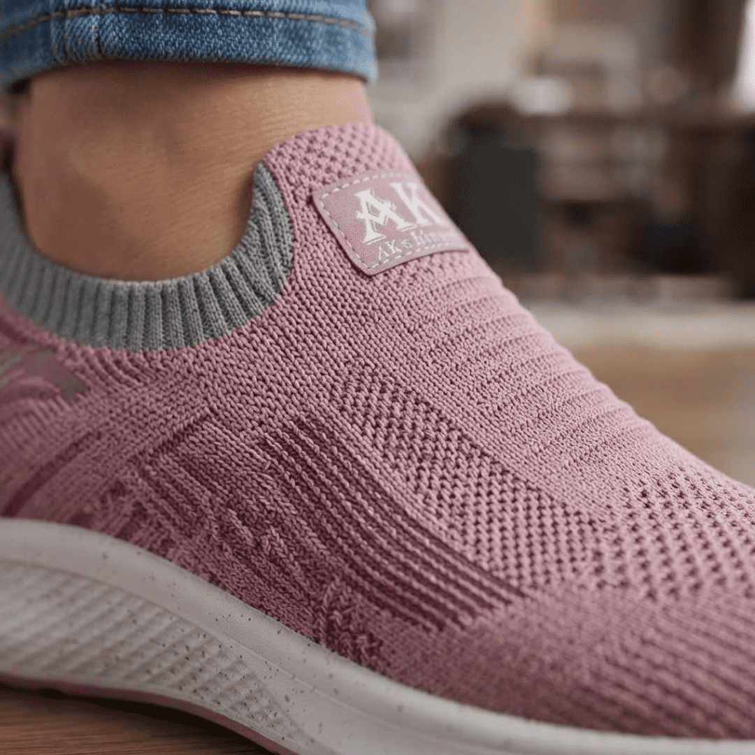 Women’s Pink Slip-On Sneakers – Stylish, Lightweight & Comfortable Casual Shoes