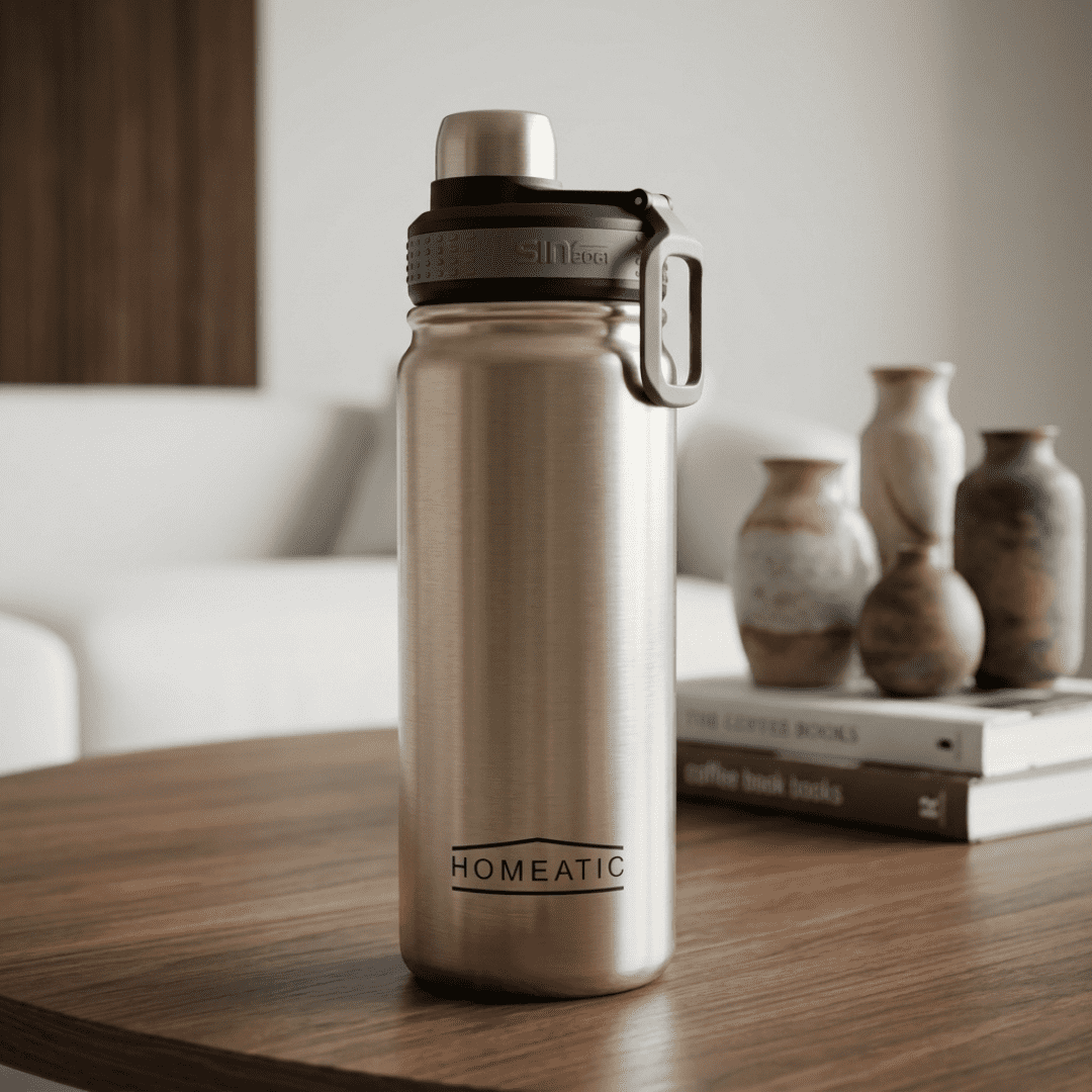 Premium Stainless Steel Insulated Water Bottle with Carry Handle