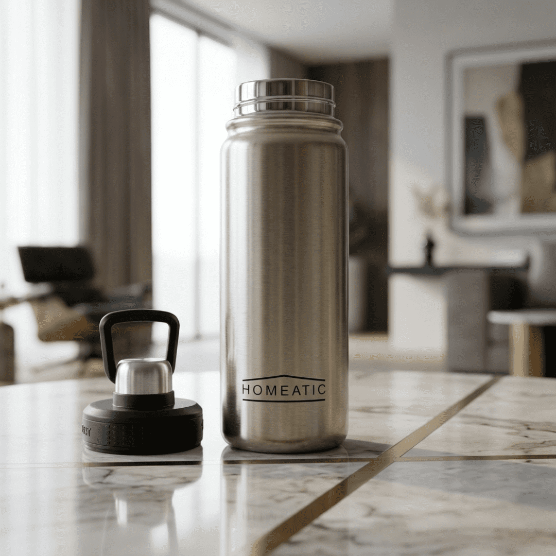Premium Stainless Steel Insulated Water Bottle with Carry Handle