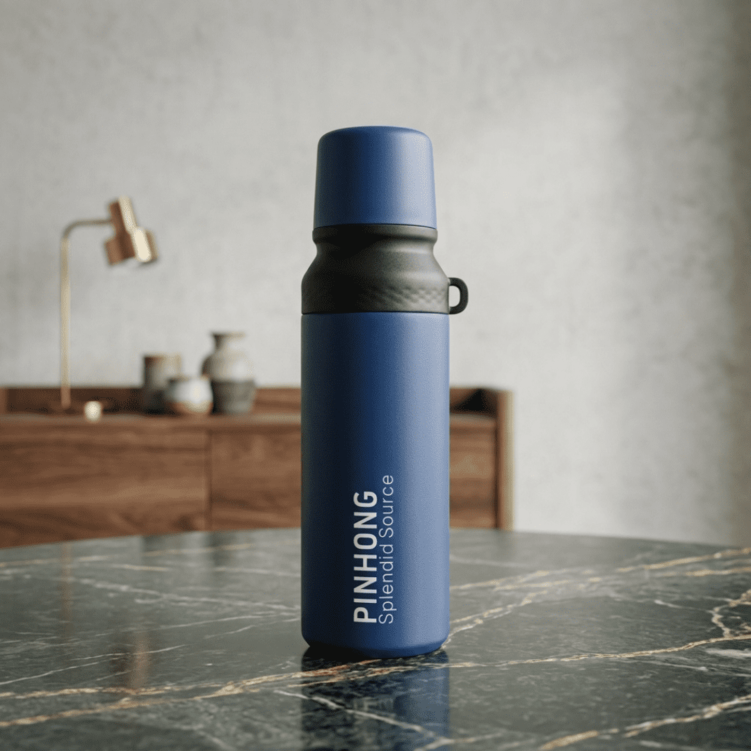 Premium Navy Blue Stainless Steel Insulated Water Bottle