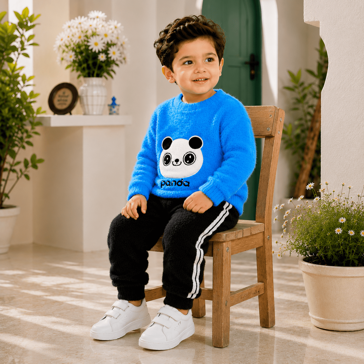 Premium  Panda Winter Sweater Set for Boys